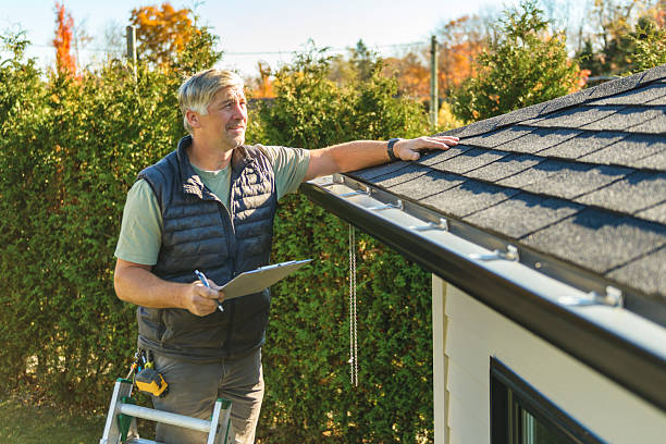Professional Roofing technician working in Stanton, MI